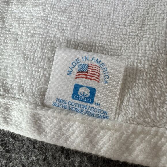 Embroidered Kitchen Towel -cotton- Embossed Holstein Cow White Made In USA - Picture 5 of 7